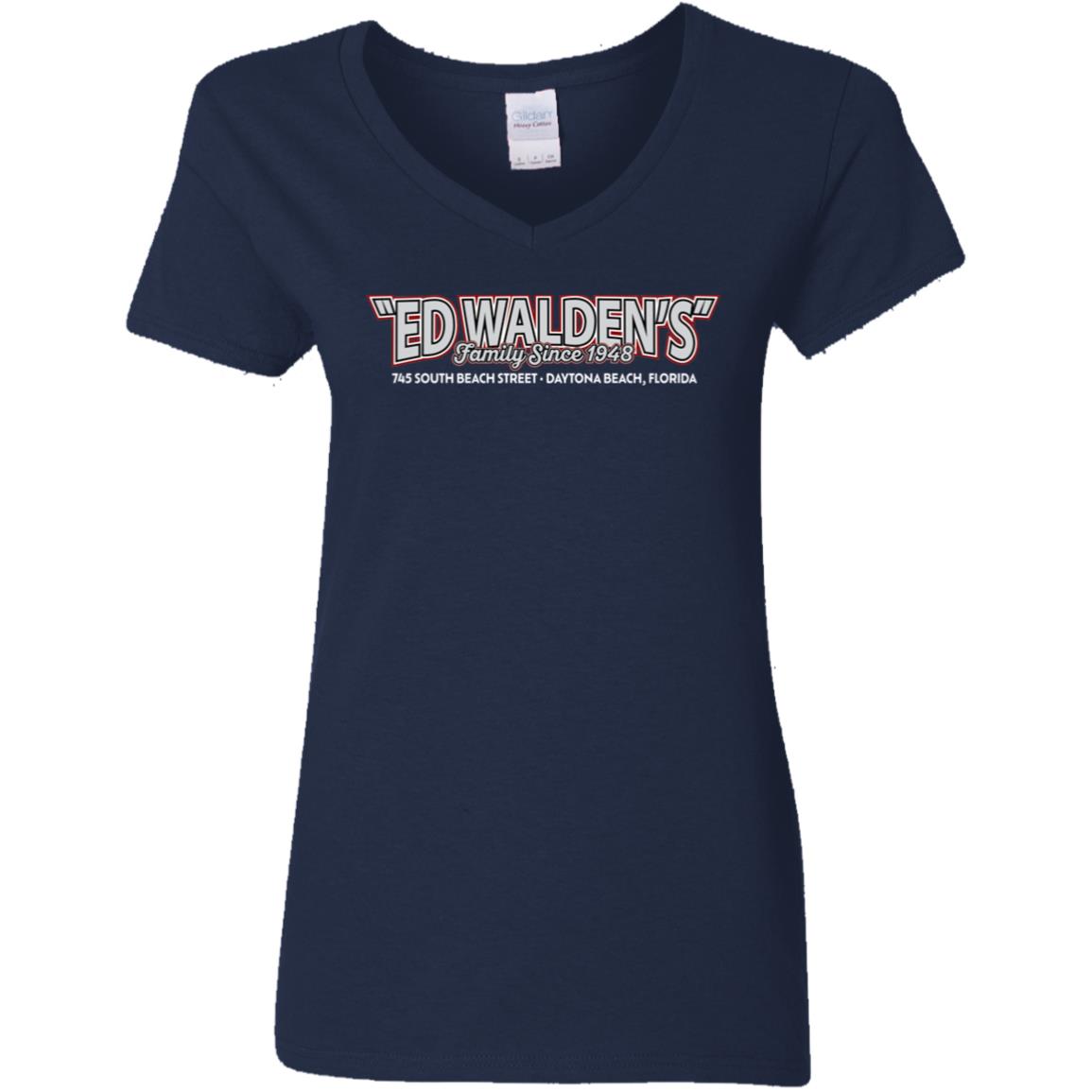 Ladies' Cotton/Poly V-Neck - Gas Pumps