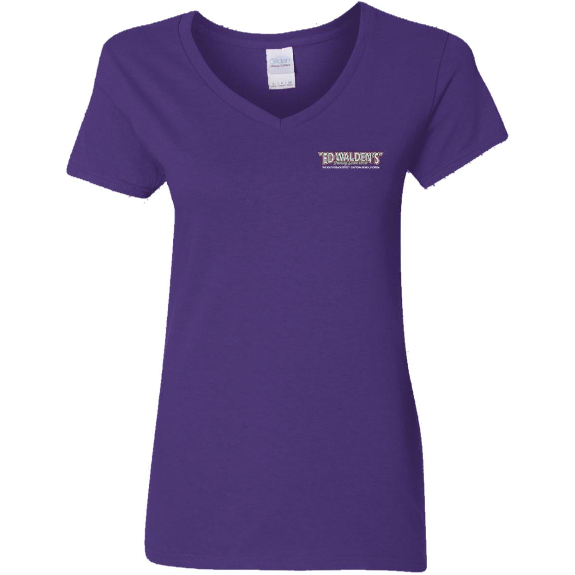 Ladies' Cotton/Poly V-Neck - America!