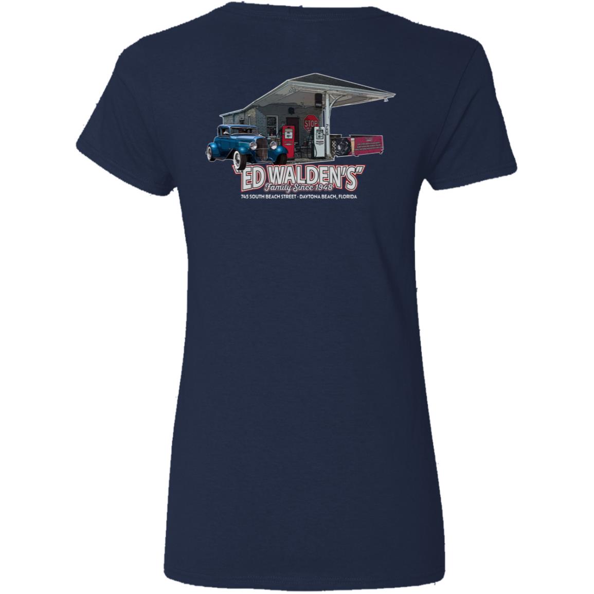 Ladies' Cotton/Poly V-Neck - Gas Pumps