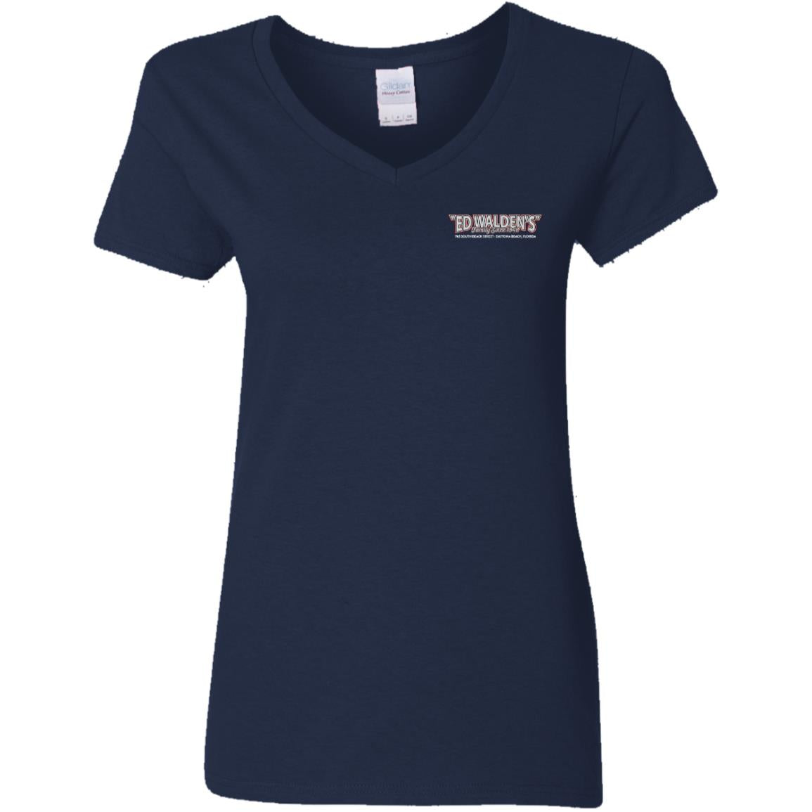 Ladies' Cotton/Poly V-Neck - America!