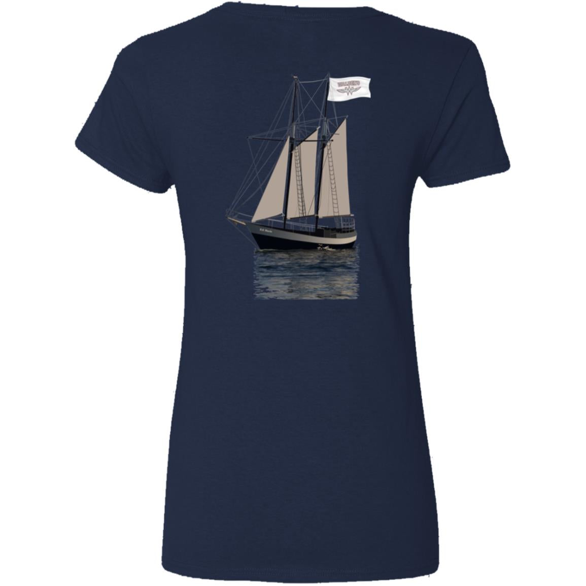 Ladies' Cotton/Poly V-Neck - S.S. Marie