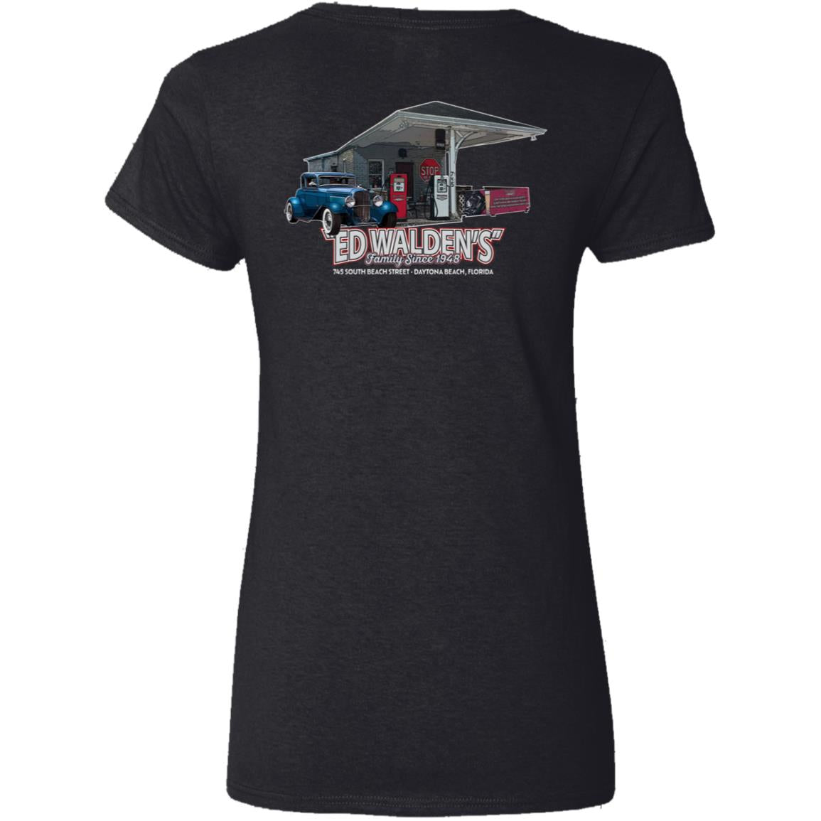 Ladies' Cotton/Poly V-Neck - Gas Pumps