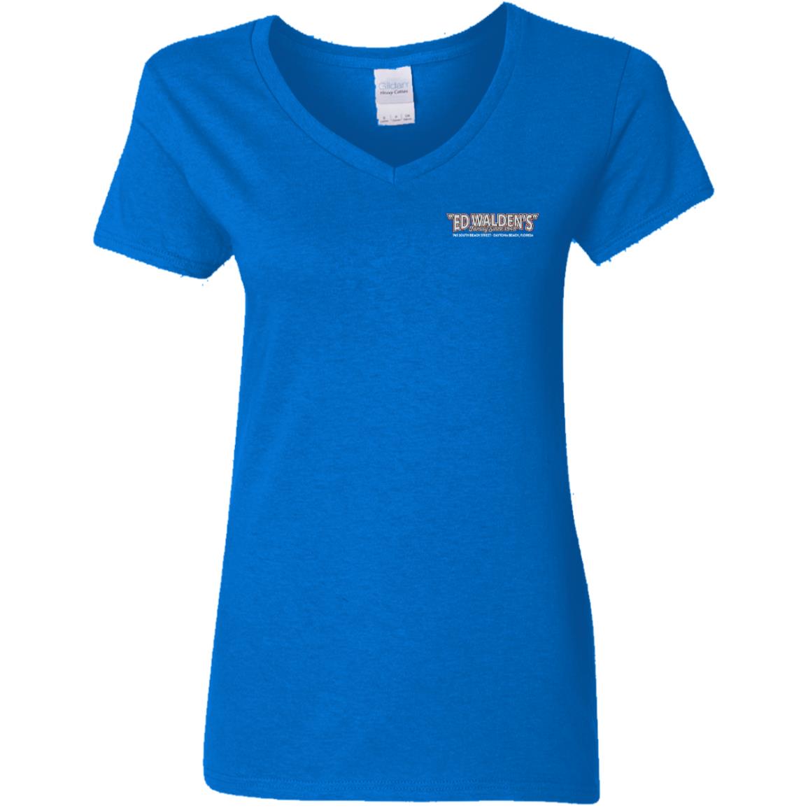 Ladies' Cotton/Poly V-Neck - America!