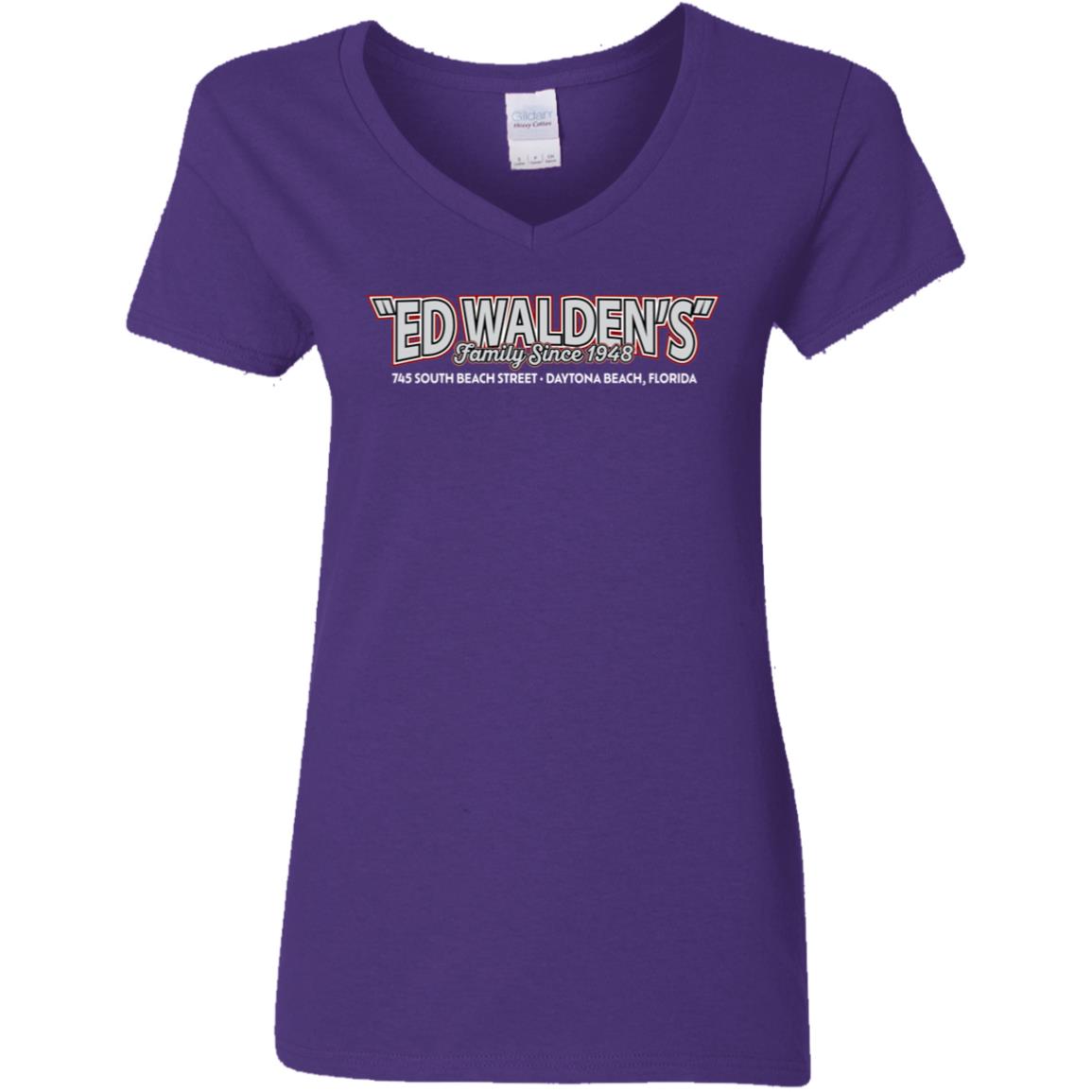 Ladies' Cotton/Poly V-Neck - Ed Waldens Family